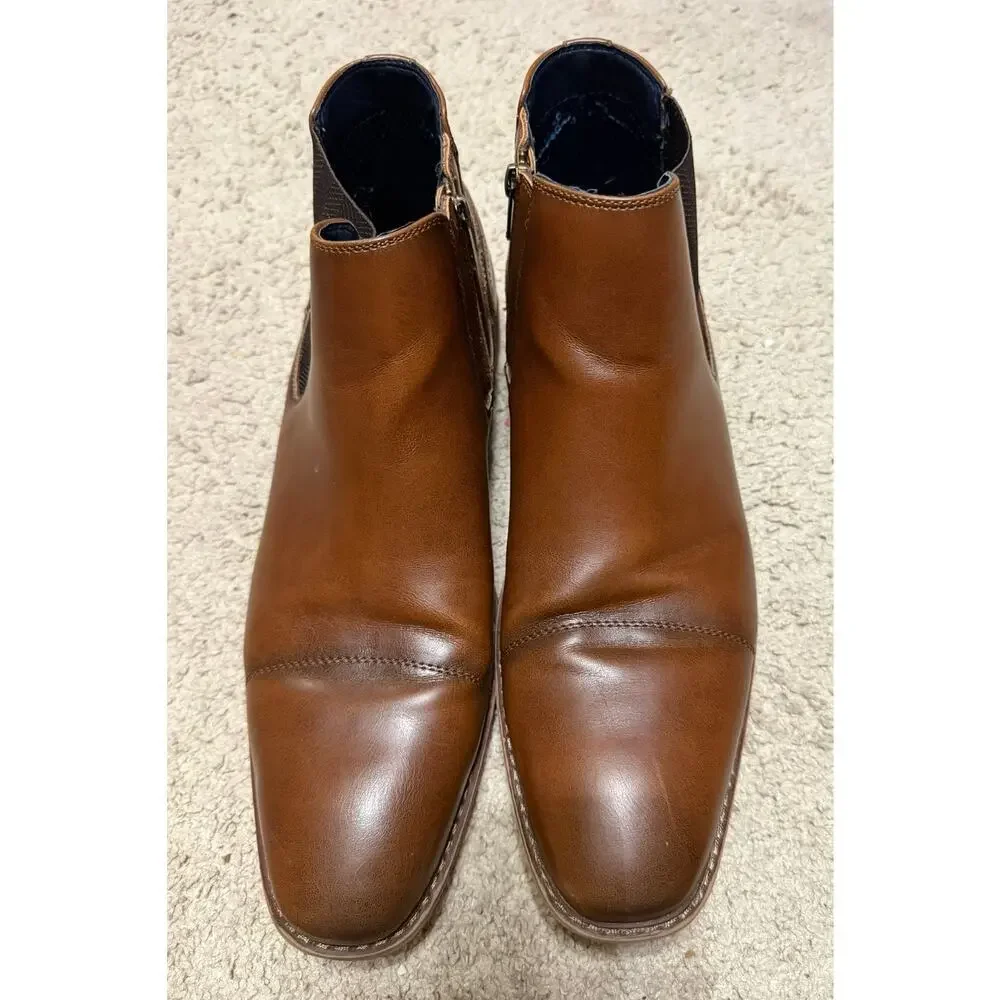 Men's Freeman Corbin Chelsea Boots‎ 13 Leather Side Zip Ankle